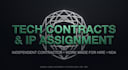draft tech independent contractor agreement and IP assignment