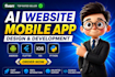 develop a flutter app, ai mobile app, ai web app, ai website, n8n automation