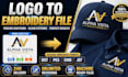 do professional embroidery digitizing logo into dst pes emb files