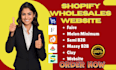 setup shopify wholesales faire melon minimum sami b2b massy b2b clay website