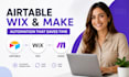 automate wix website with airtable apis, airtable form database design softr