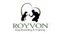 design vibrant dog boarding and training logo
