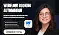 set up webflow booking system with webflow stripe calendly and automation expert