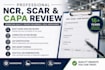 review ncr, scar and capa reports with root cause analysis