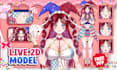 create a live2d vtuber anime model ready for vtube studio
