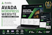 build avada website with wordpress expert customization, design and development
