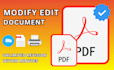 help modify any documents