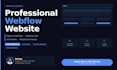 design and develop a professional webflow website, figma to webflow, webflow cms