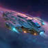 draw high quality spaceship concept
