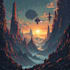 create wars and sci fi illustration