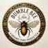 make hand drawn mascot honey bee logo