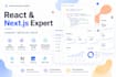 build a modern react nextjs web application with typescript