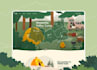 build camping adventure website design