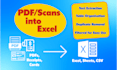 convert PDF scans or images to organized excel sheets