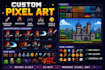 design pixel art sprites, tilesets, animations, and icons