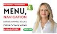 setup fix add create shopify wordpress mega menu navigation menu dropdown menu