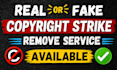 resolve youtube copyright strikes
