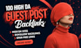 write high da guest post backlinks with SEO quality guest posting service