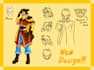 be creating concept designs for original characters
