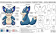 design custom plushie reference sheet stuffed animal character ych concept art