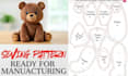create custom plush sewing pattern, stuffed animal, oc character, plushie design