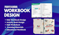 design kids workbook activity book kids worksheet, learning materials