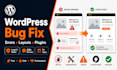 fix wordpress bugs and website issues professionally