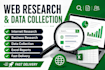 do web research and data collection
