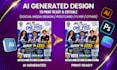 convert ai generated designs into print ready editable PSD, ai