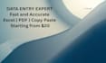 do fast and accurate data entry and copy paste work