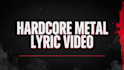 create a dark glitch metal lyric video synced to your track