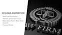 create a professional custom 3d logo animation