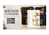 design premium restaurant and cafe menu card