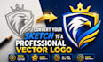 convert your sketch to a professional vector logo
