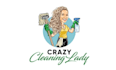 design professional crazy cleaning lady logo