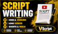 write engaging youtube scripts in hindi and english