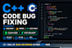 fix bugs and errors in your cpp code