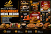 design professional food flyer and restaurant flyer