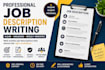 create customized and engaging job descriptions