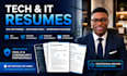 write ats resume for IT tech and cybersecurity jobs