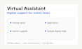 help with virtual assistant and digital support tasks