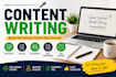 write SEO friendly contents for your websites