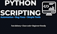 write or fix python scripts