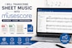 transcribe sheet music into musescore professionally
