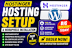 setup hostinger hosting, domain, SSL and email