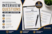create professional interview questions for any job position