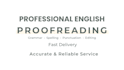 proofread and edit your english text professionally