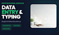 do accurate data entry and professional data transcription