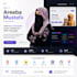 build a responsive react website with modern UI