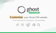 build ghost cms website, ghost blog, ghost newsletter, membership setup